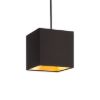 Kép TEMPO 15/15 lámpabúra  Polycotton fekete/arany fólia  max. 28W