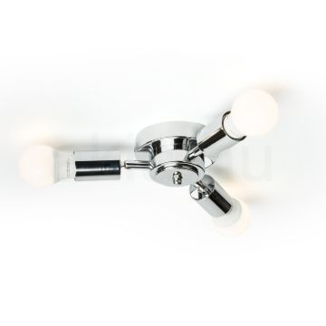 Kép POSTE mennyezeti lámpa alap  króm 230V LED E27 3x15W