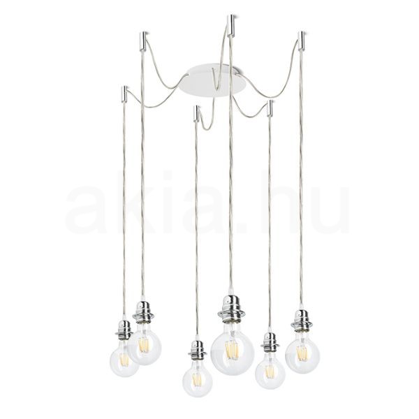 Kép KOMBIX 6 függesztő készlet FEHA+AK+KF   230V LED E27 6x15W