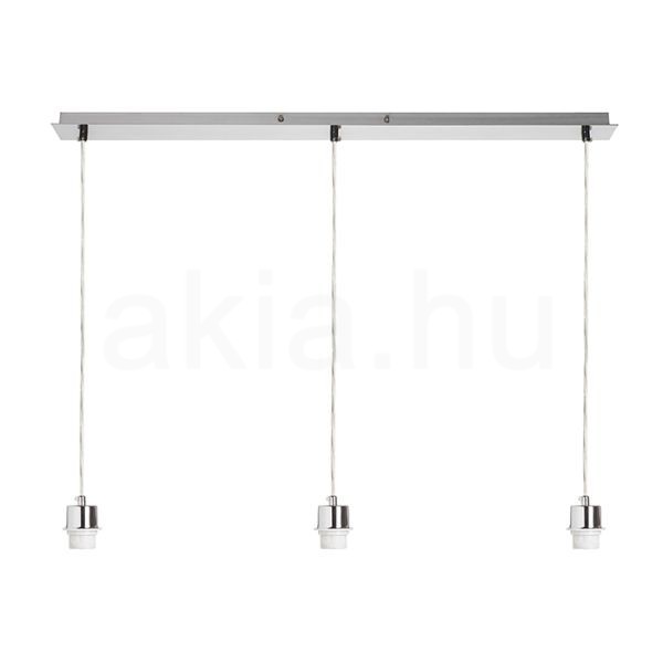 Kép MORE 80 mennyezeti függőlámpa alap  matt nikkel 230V LED E27 3x15W
