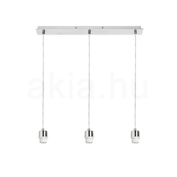 Kép MORE 60 mennyezeti függőlámpa alap  króm 230V LED E27 3x15W