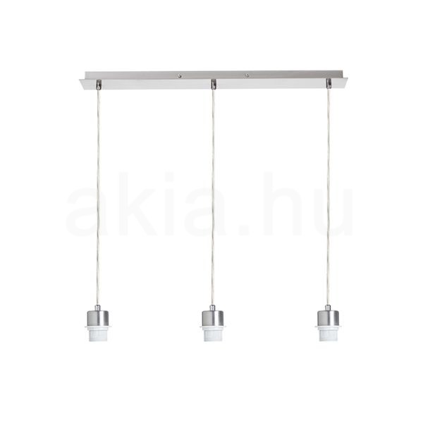 Kép MORE 60 mennyezeti függőlámpa alap  matt nikkel 230V LED E27 3x15W