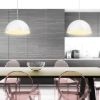 Kép MONROE 40 függő lámpa csillogó fehér/fehér  230V LED E27 30W