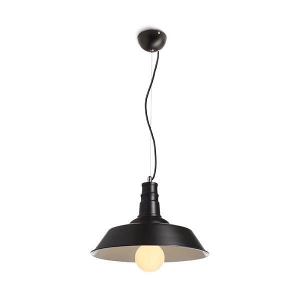 Kép GOLDIE 36 függő lámpa fekete/fehér  230V LED E27 30W