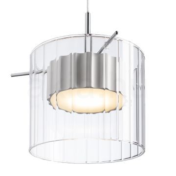 Kép ESTRA I függő lámpa fehér tiszta üveg 230V LED 5W 3000K