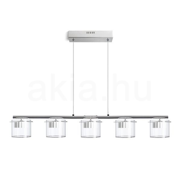 Kép ESTRA V függő lámpa fehér tiszta üveg 230V LED 5x5W 3000K