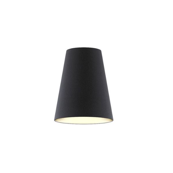 Kép CONNY 25/30 asztali lámpaernyő Polycotton fekete/arany fólia max. 23W