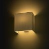 Kép LOPE W 25/14 fali lámpa  Chintz világosszürke/fehér PVC 230V LED E27 15W