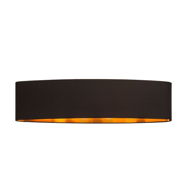 Kép CASUAL 90/22 lámpabúra Polycotton fekete/réz fólia max. 23W