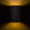 Kép RON W 15/25 fali lámpa  Polycotton fekete/arany fólia 230V LED E27 15W