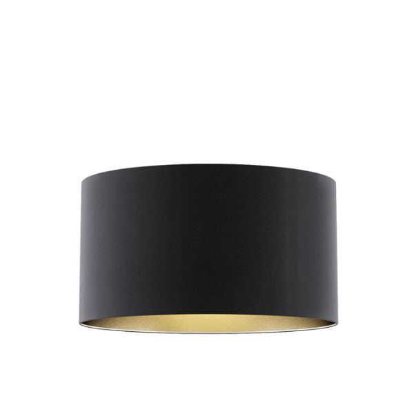 Kép RON 55/30 lámpabúra  Polycotton fekete/arany fólia  max. 23W