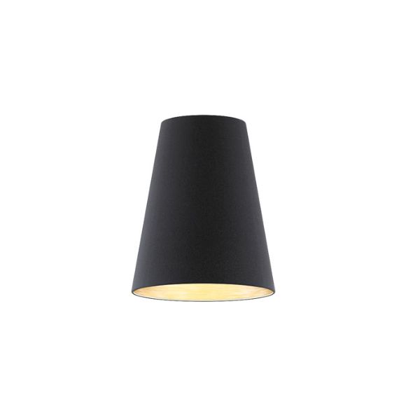 Kép CONNY 25/30 asztali lámpaernyő Polycotton fekete/réz fólia max. 23W