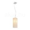 Kép LUCIA 30x10 függő lámpa  szatén üveg/króm 230V LED E27 15W