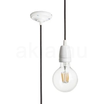 Kép FABIO függesztő készlet fekete porcelán 230V LED E27 15W