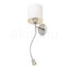 Kép VERSA fali lámpabúra fehér matt nikkel 230V LED E27 LED 15+3W 40°  3000K