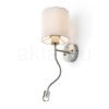 Kép VERSA fali lámpabúra fehér matt nikkel 230V LED E27 LED 15+3W 40°  3000K