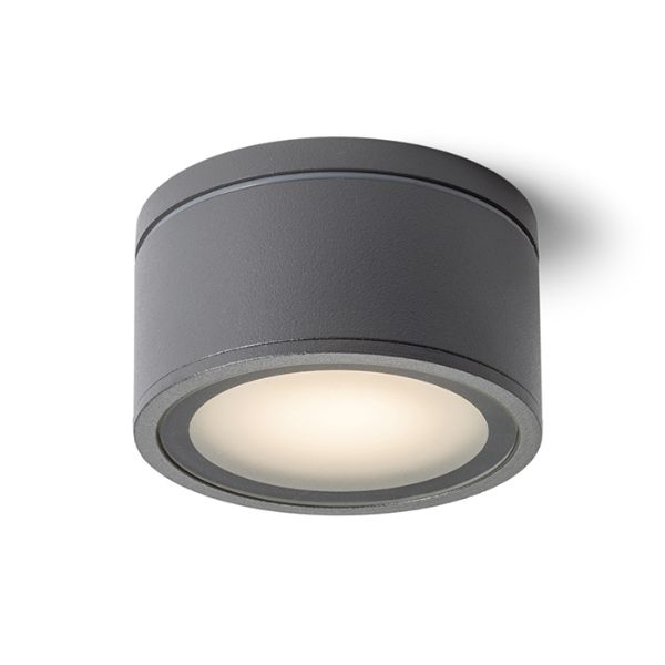 Kép MERIDO mennyezeti lámpa antracitszürke 230V GX53 11W IP54