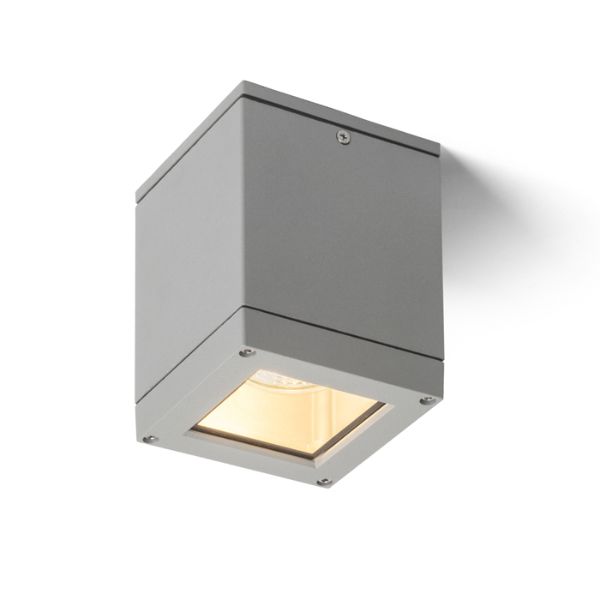 Kép QUADRA M mennyezeti lámpa ezüstszürke  230V LED E27 8W IP54