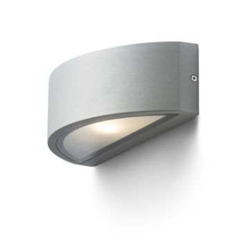 Kép LESA fali lámpa ezüstszürke  230V LED E27 15W IP54