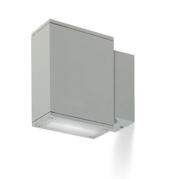 Kép DIXIE 4x12 fali lámpa ezüstszürke 230V/700mA LED 2x3W 48° IP54 3000K