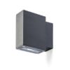 Kép DIXIE 4x12 fali lámpa fekete 230V/700mA LED 2x3W 48° IP54 3000K