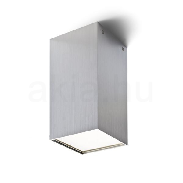 Kép MEA mennyezeti szögletes lámpa  szálcsiszolt alumínium 230V LED E27 15W