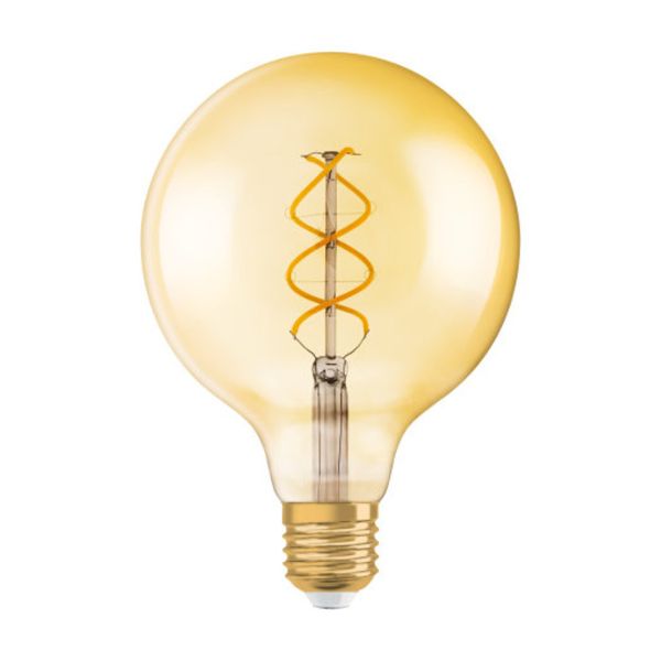 Kép OSRAM Vintage Globe 125 SPIRAL borostyán 230V E27 LED EQ25 2000K