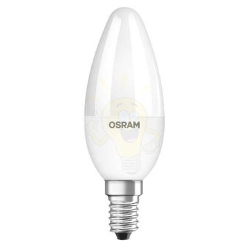 Kép OSRAM ADV gyertya alakú GLOWdim  matt 230V E14 LED EQ40  2700K