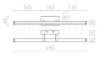 SWAY fürdőszoba fali  króm 230V LED 12W IP44  3000K