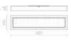 Kép STRUCTURAL LED 60x15 felületre szerelhető fehér  230V LED 22W  3000K