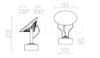 FOX kültéri lámpa antracitszürke  230V LED 9W 120° IP65  3000K