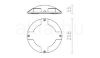 TOPTOP IV talaj antracitszürke  230V LED 4x1W IP67  3000K