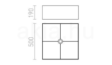 Kép TEMPO 50/19 lámpabúra  Polycotton fehér/fehér PVC  max. 23W