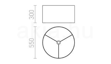 Kép RON 55/30 lámpabúra  Polycotton fekete/arany fólia  max. 23W