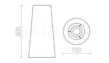 Kép CONNY 15/30 asztali lámpaernyő Polycotton fekete/réz fólia max. 23W