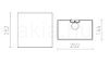 Kép LOPE W 25/14 fali lámpa  Polycotton fekete/arany fólia 230V LED E27 15W