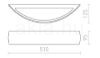 Kép CRESCENT L fali lámpa  gipsz 230V LED E14 2x6W