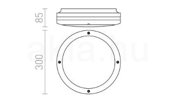 SONYA 30  ezüstszürke  230V LED E27 2x11W IP54