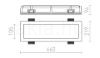 Kép TRAFFIC FRAMELESS hosszanti  gipsz 230V G5 2x14W