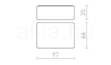 Kép DARK SENSOR 2-100 Lux felületre szerelhető fekete  230V  IP44