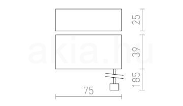 Kép DARK SENSOR 5-50 Lux  beépíthető fehér  230V  IP44