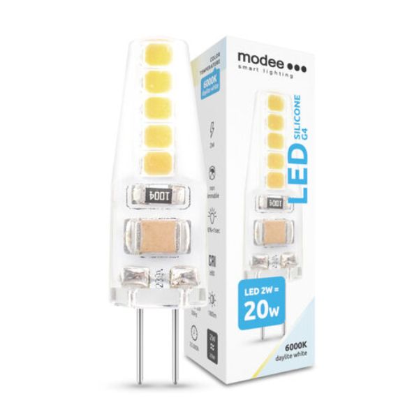 Modee Smart Lighting LED G4 Silicon COB 2W 6000K AC/DC-12V (180 lumen)
