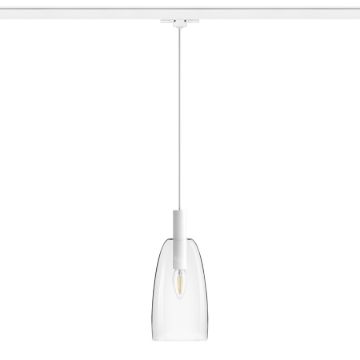 BELLINI három áramkörös sínre fehér tiszta üveg 230V E14 15W
