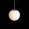 LUNA 20 függö lámpa opál üveg/króm 230V LED E27 15W