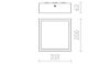 STRUCTURAL LED 20x20 egymásra helyezve  szálcsiszolt alumínium 230V LED 12W 3000K