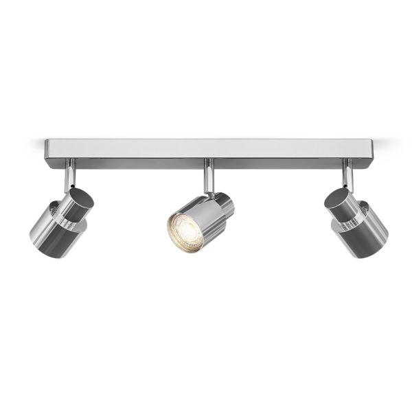 VALTO III egymásra helyezve  króm 230V GU10 LED 3x5W IP44