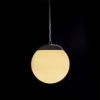 BOLLY 17 függö lámpa opál üveg/króm 230V LED E27 15W IP44