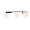 BOLLY III egymásra helyezve  opál üveg/króm 230V G9 LED 3x3W IP44