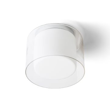 VENICE 23 mennyezeti lámpa tiszta üveg/opál üveg/króm 230V E27 20W IP44