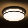 GRANDE LED 35 mennyezeti lámpa opál üveg/fekete 230V LED 24W IP44 3000K